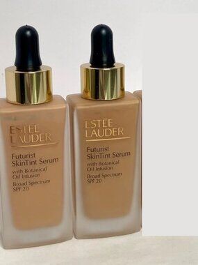 ESTEE LAUDER FUTURIST SKINTINT SERUM FOUNDATION SPF 20 4N2 4C3 LOT OF 2